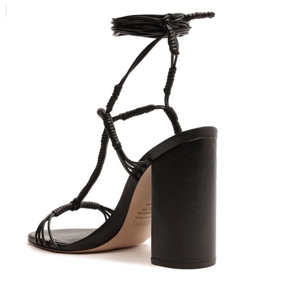 Schutz Black Leather Strappy Sandals(Size 9.5B) - Picture 3 of 9